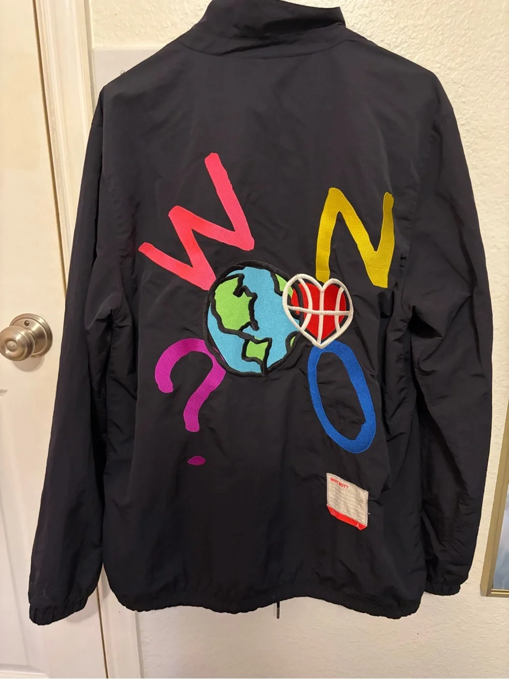 Jordan Black Jacket with Red Jumpman Logo